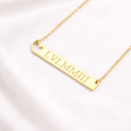Luxury Pendant Necklace with Long Customizable Name Design