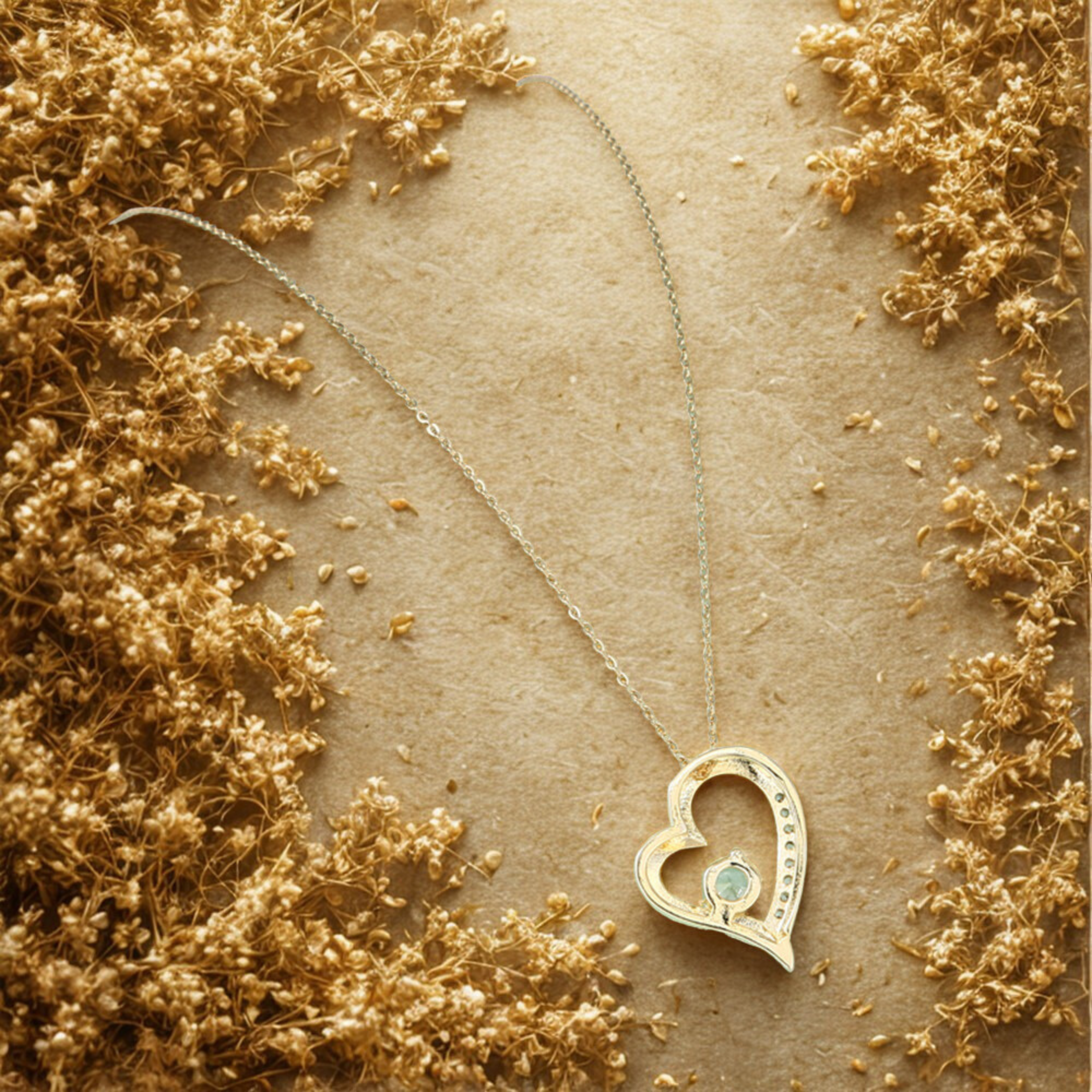 Luxury Heart-Shaped Necklace with Zircon Inlay – Gift Box Included for Mom